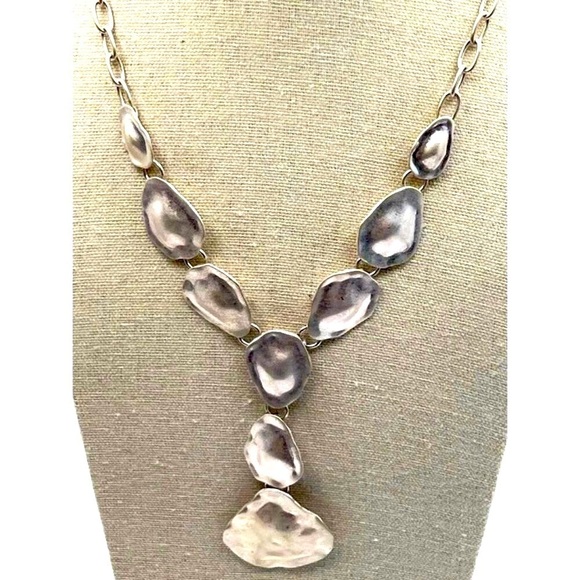 Silver Tone Necklace & Bracelet Set With Shell Charm - Picture 2 of 7